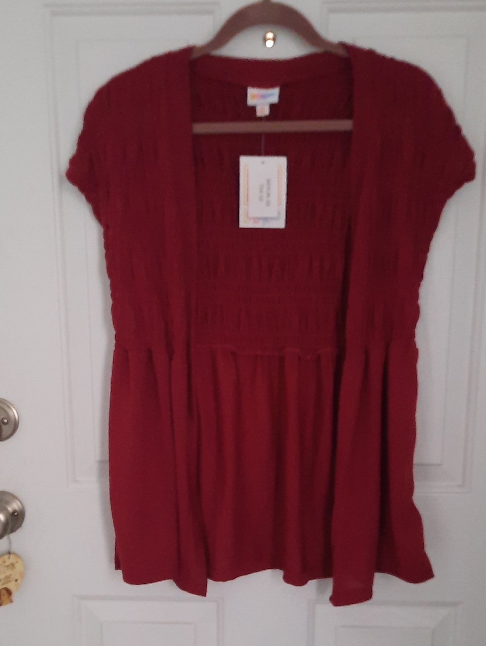 Lularoe Kaylin Maroon Cardigan